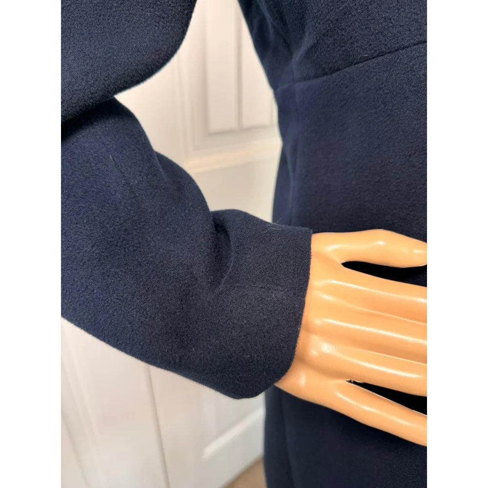 Girls Rothschild Navy Pea Coat Faux Fur Hood Size 16 Timeless Classic‎ Elegance